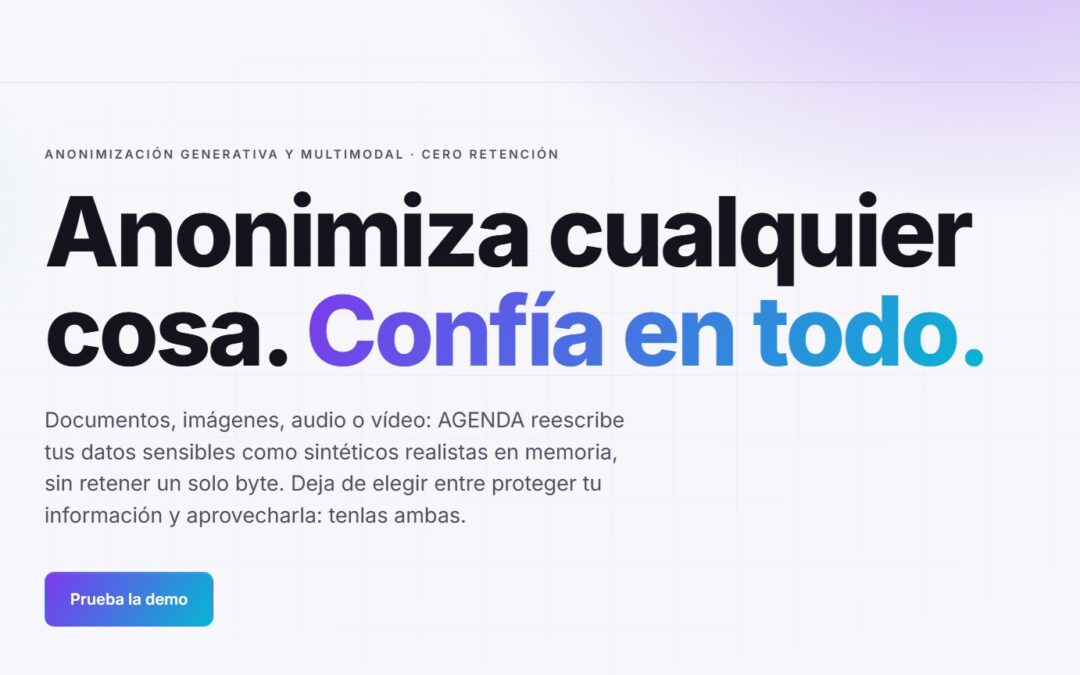 AGENDA: Servicio de Anonimización para Espacios de Datos