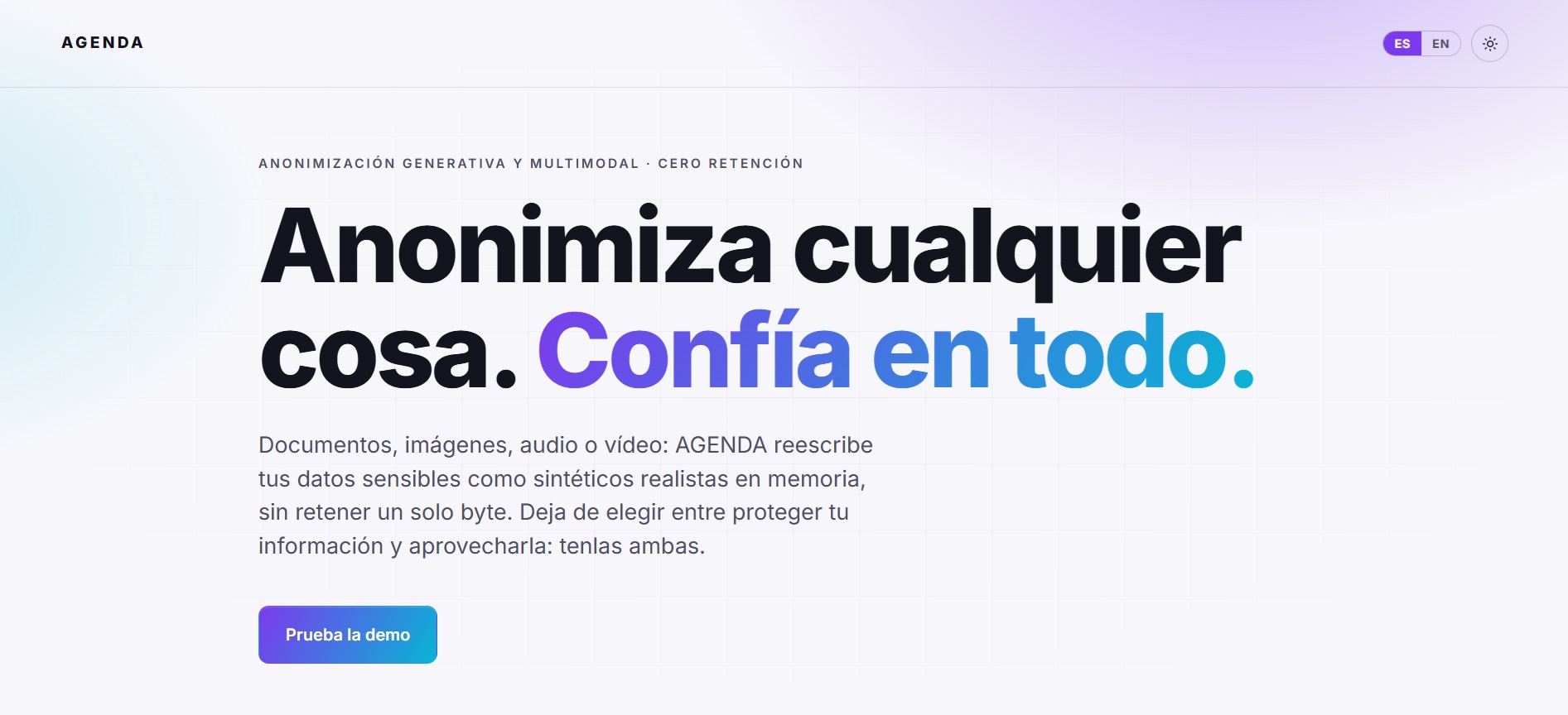 proyecto agenda de anonimizacion por sigma cognition